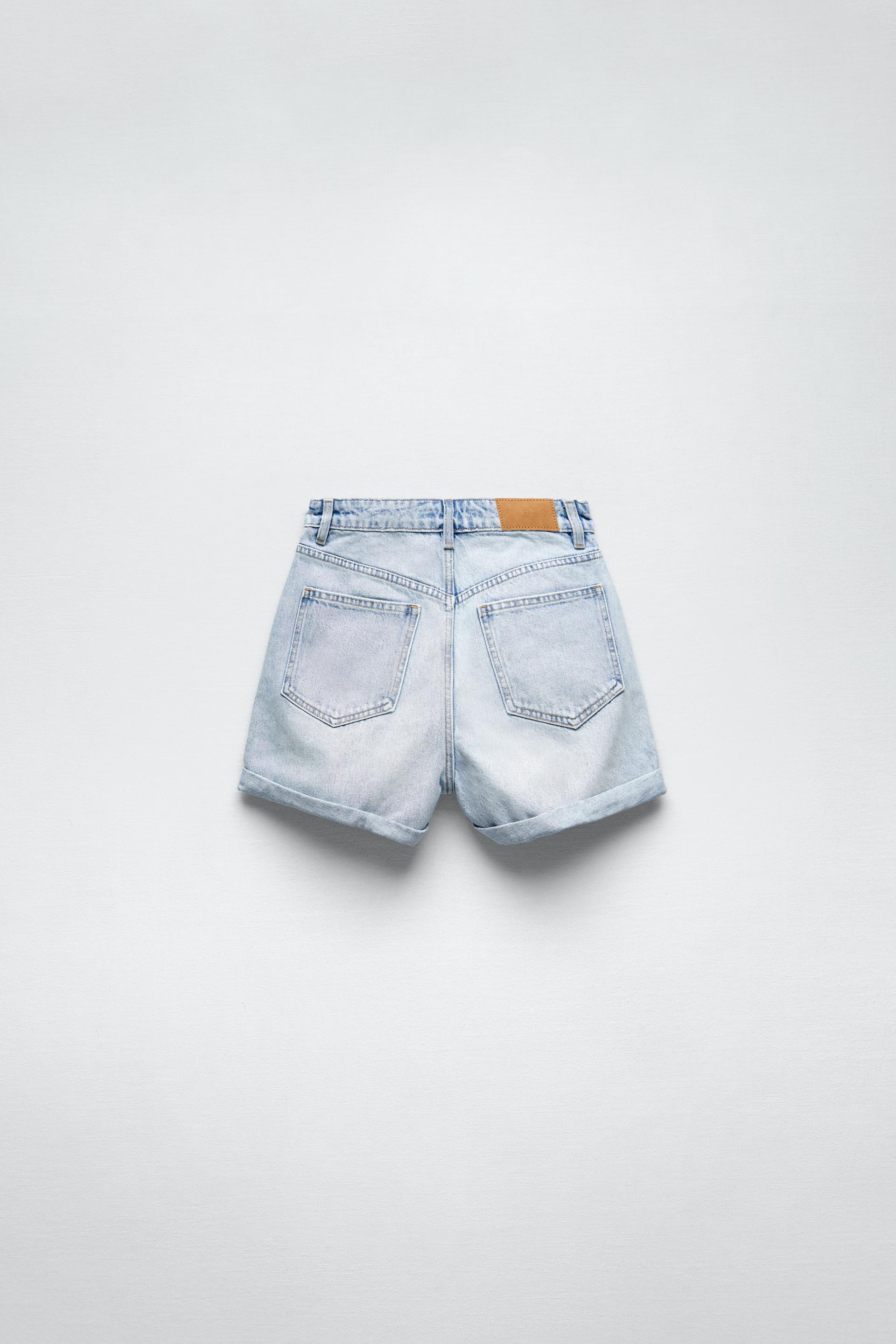 Zara MOM FIT SHORTS - 167124847-406-