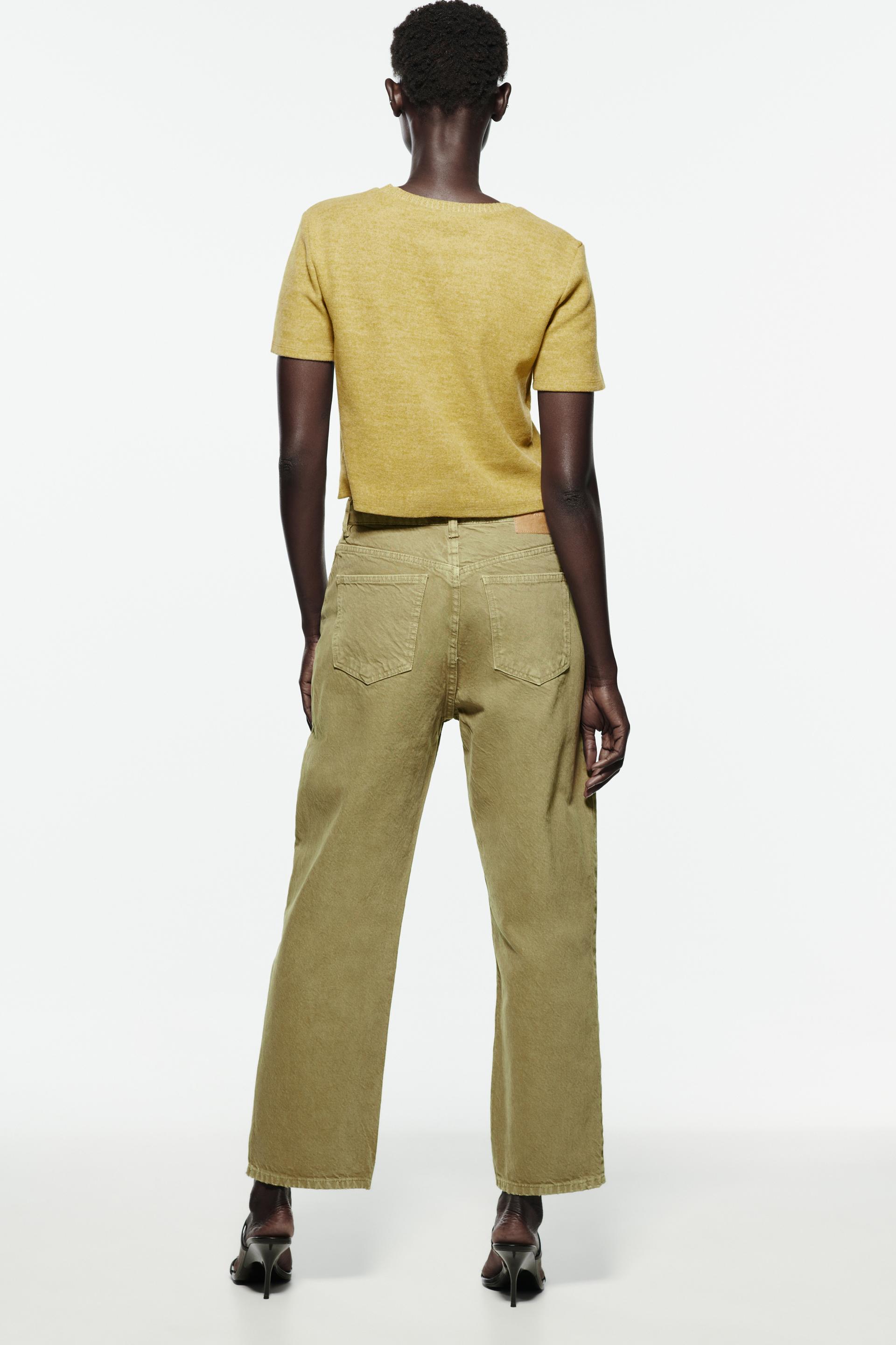 STRAIGHT JEANS - Greenish | ZARA Australia
