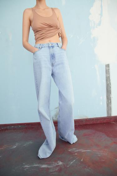 Vaqueros Tiro Alto de Mujer | Nueva Colección Online | ZARA Chile