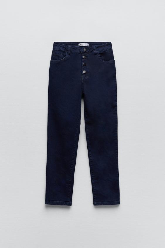 HIGH-RISE SKINNY JEANS - Blue | ZARA 