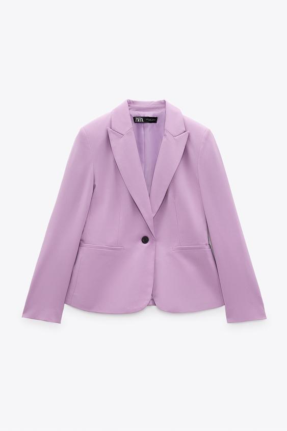 blazer zara basic