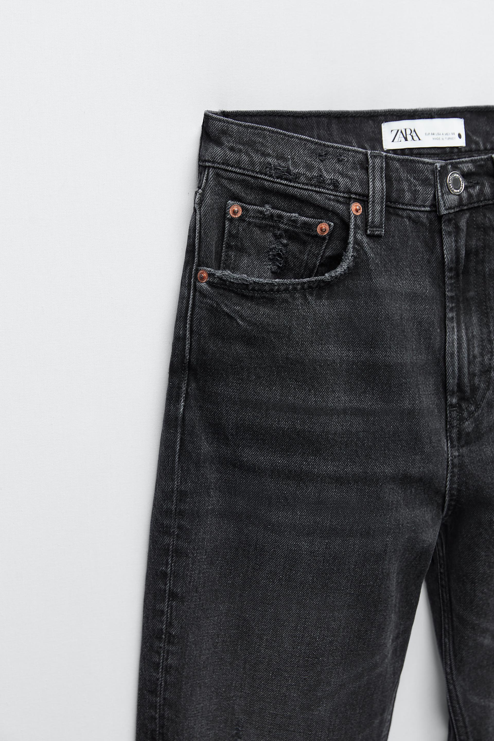 ZW THE NESS CROPPED FLARE JEANS - Blue | ZARA South Africa