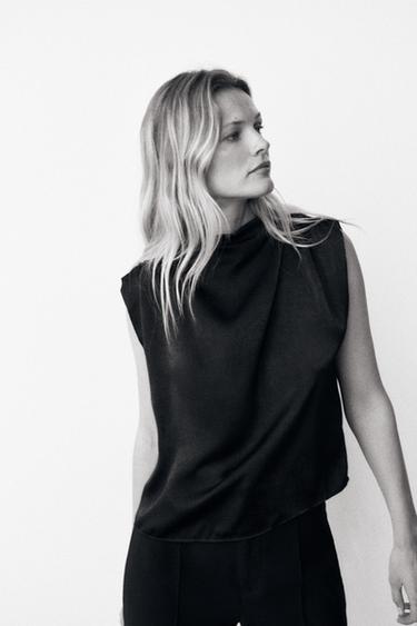 zara black top