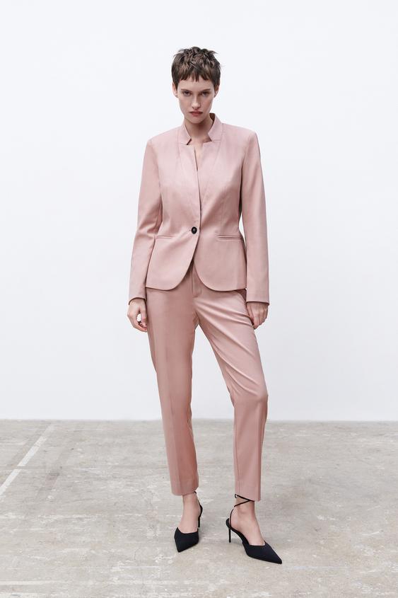 BLAZER ENTALLADA CRUZADA - Lila | ZARA España