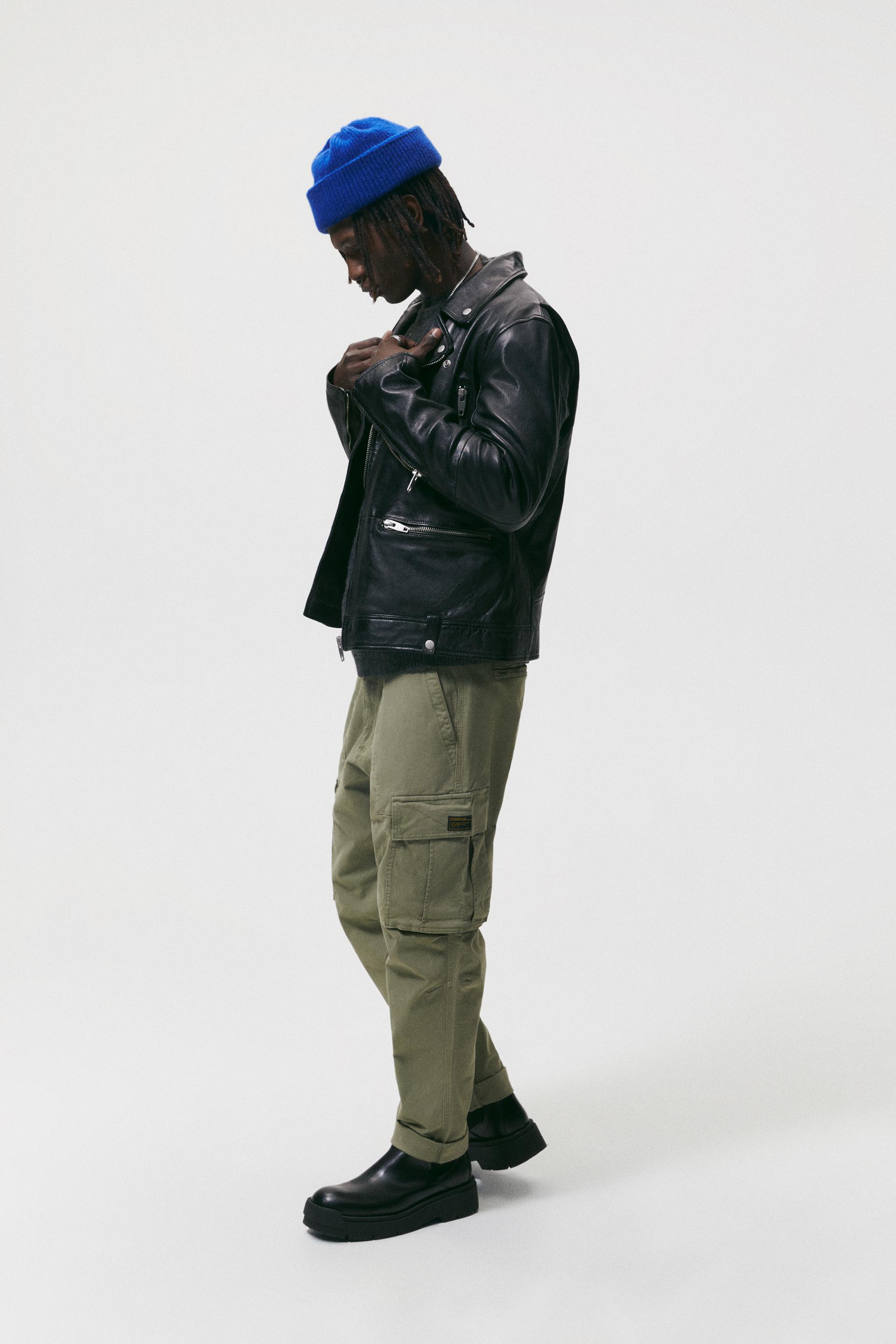RELAXED FIT CARGO TROUSERS - Ecru | ZARA Australia
