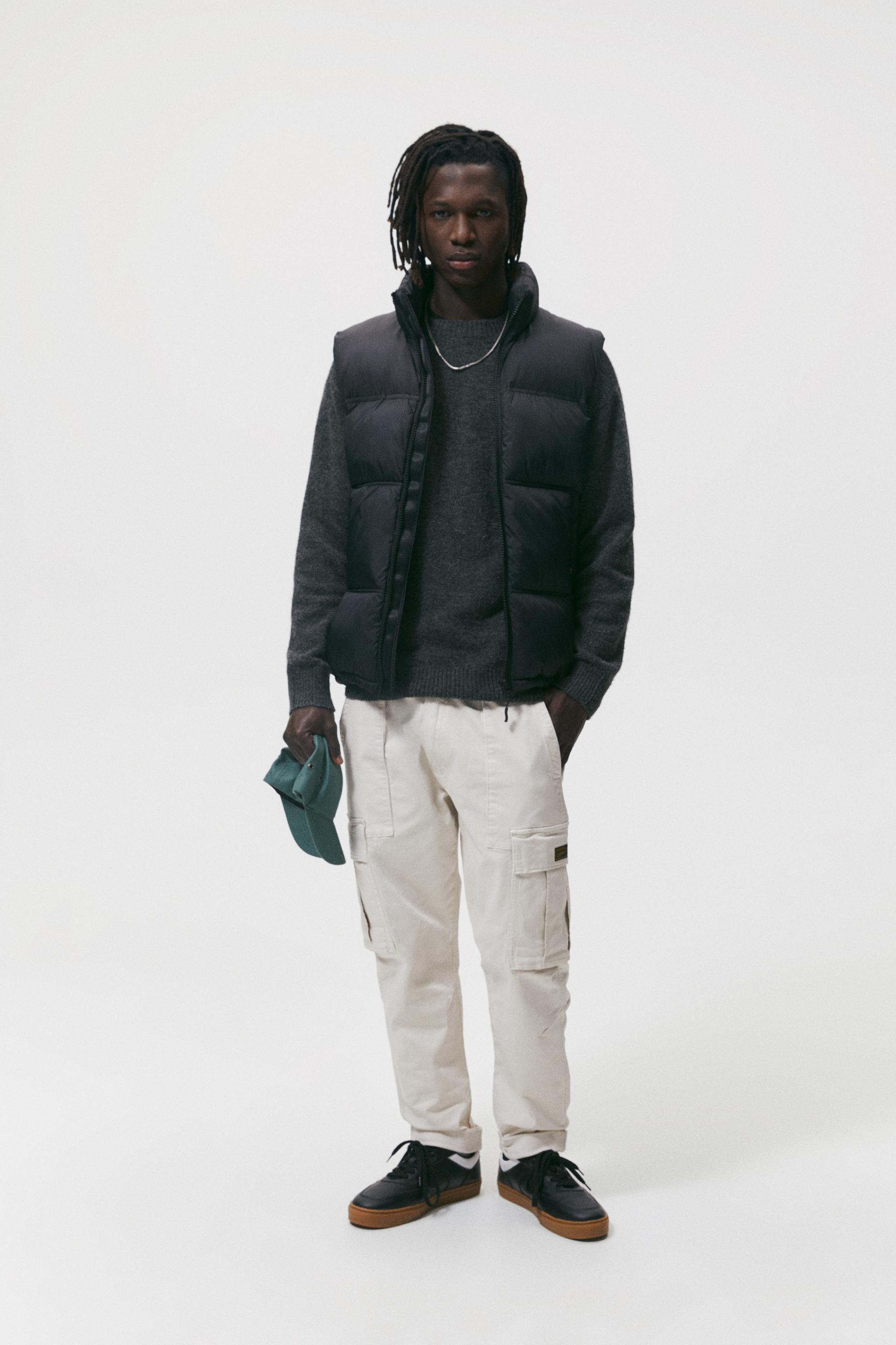 RELAXED FIT CARGO TROUSERS - Ecru | ZARA Australia