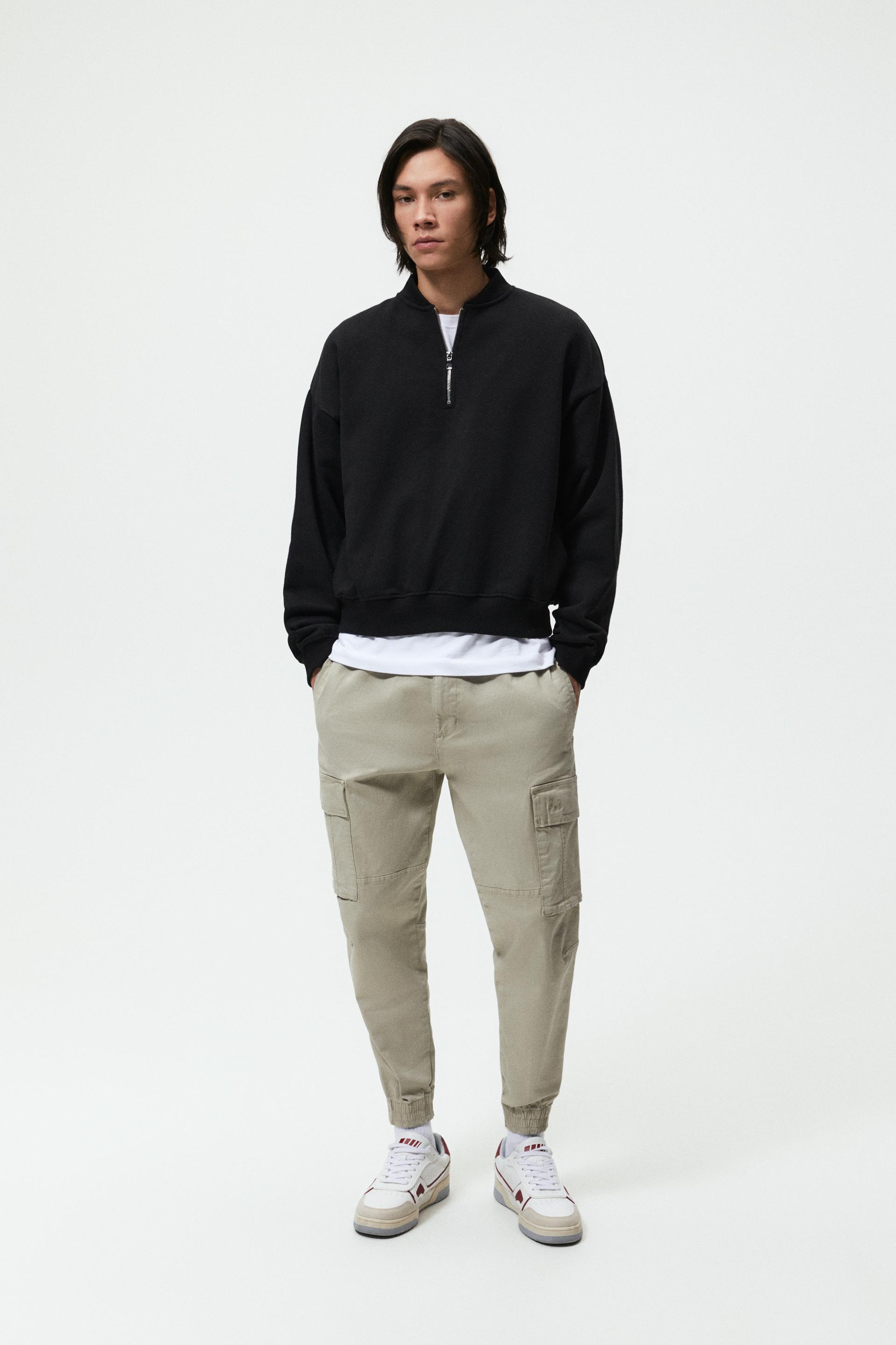 RELAXED FIT CARGO TROUSERS - Khaki 