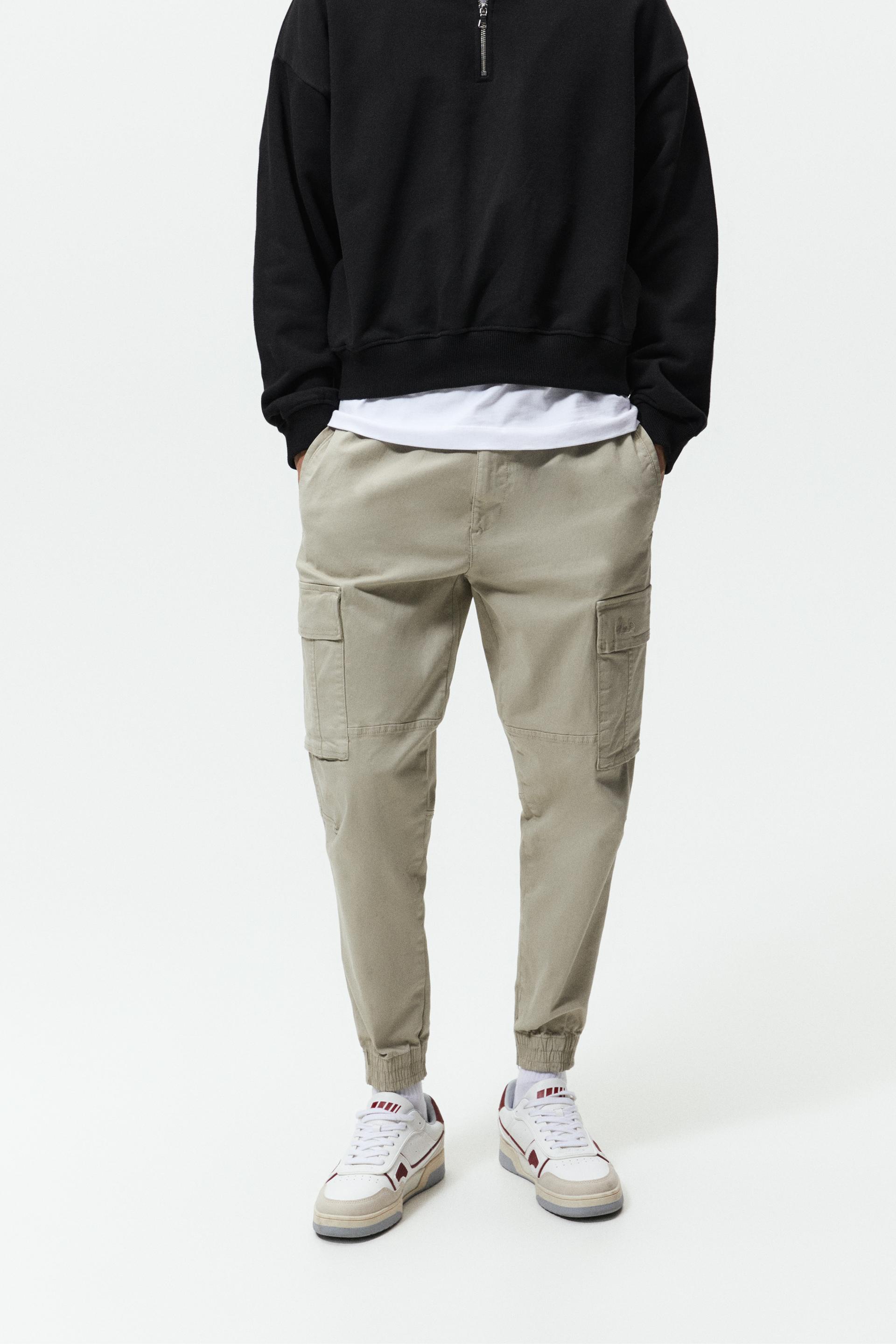 RELAXED FIT CARGO TROUSERS - Khaki 