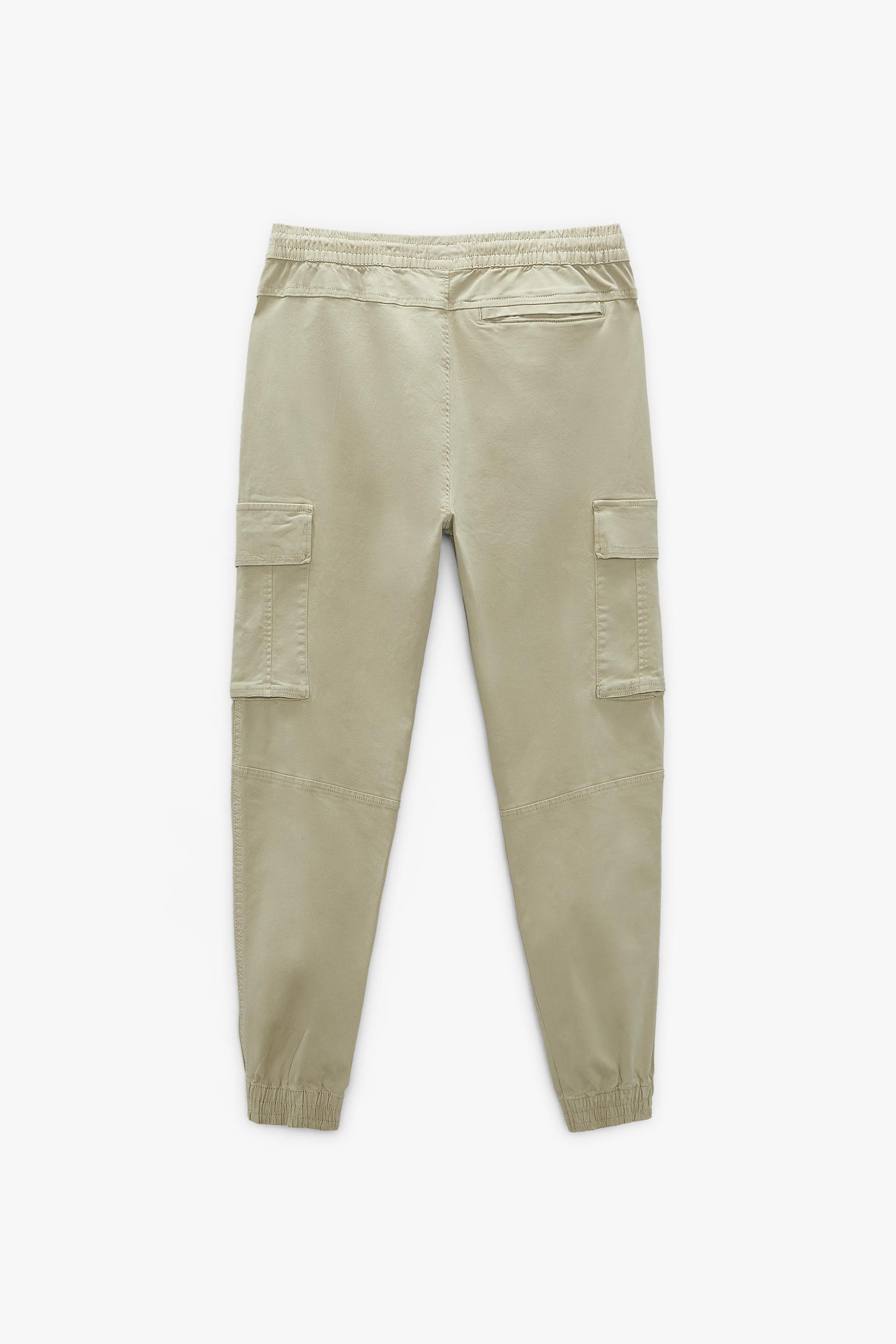 RELAXED FIT CARGO TROUSERS - Khaki 