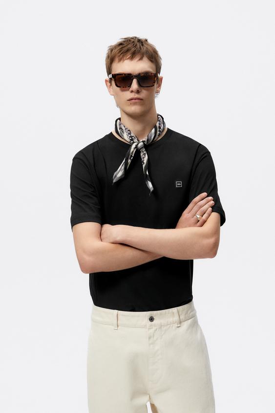 ZARA LOGO T-SHIRT - Black | ZARA Australia