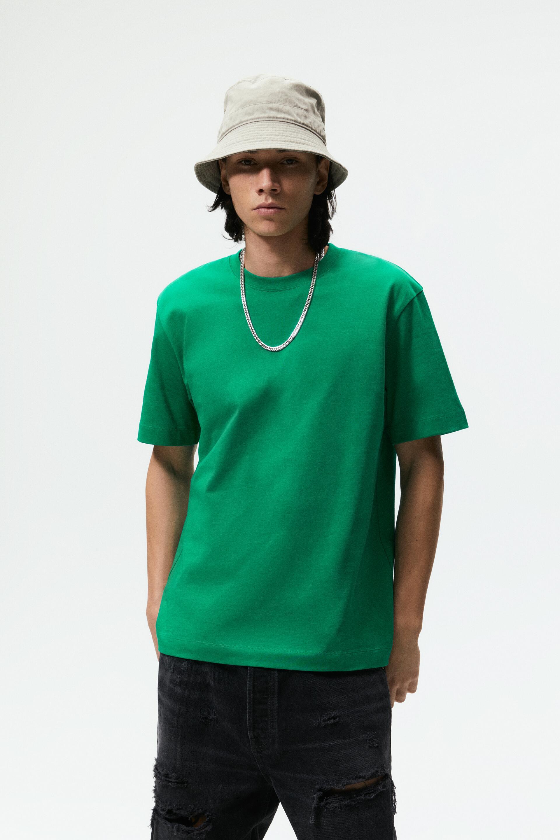 Zara BASIC HEAVY WEIGHT T-SHIRT 