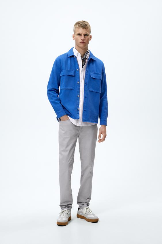 SKINNY FIT TROUSERS - Sand | ZARA Australia