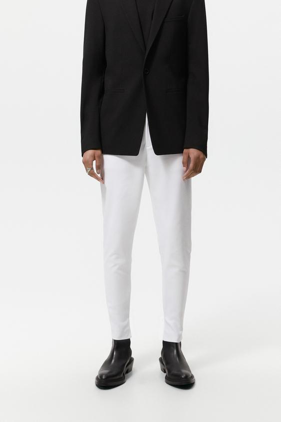 SUPER SKINNY-FIT TROUSERS - White 