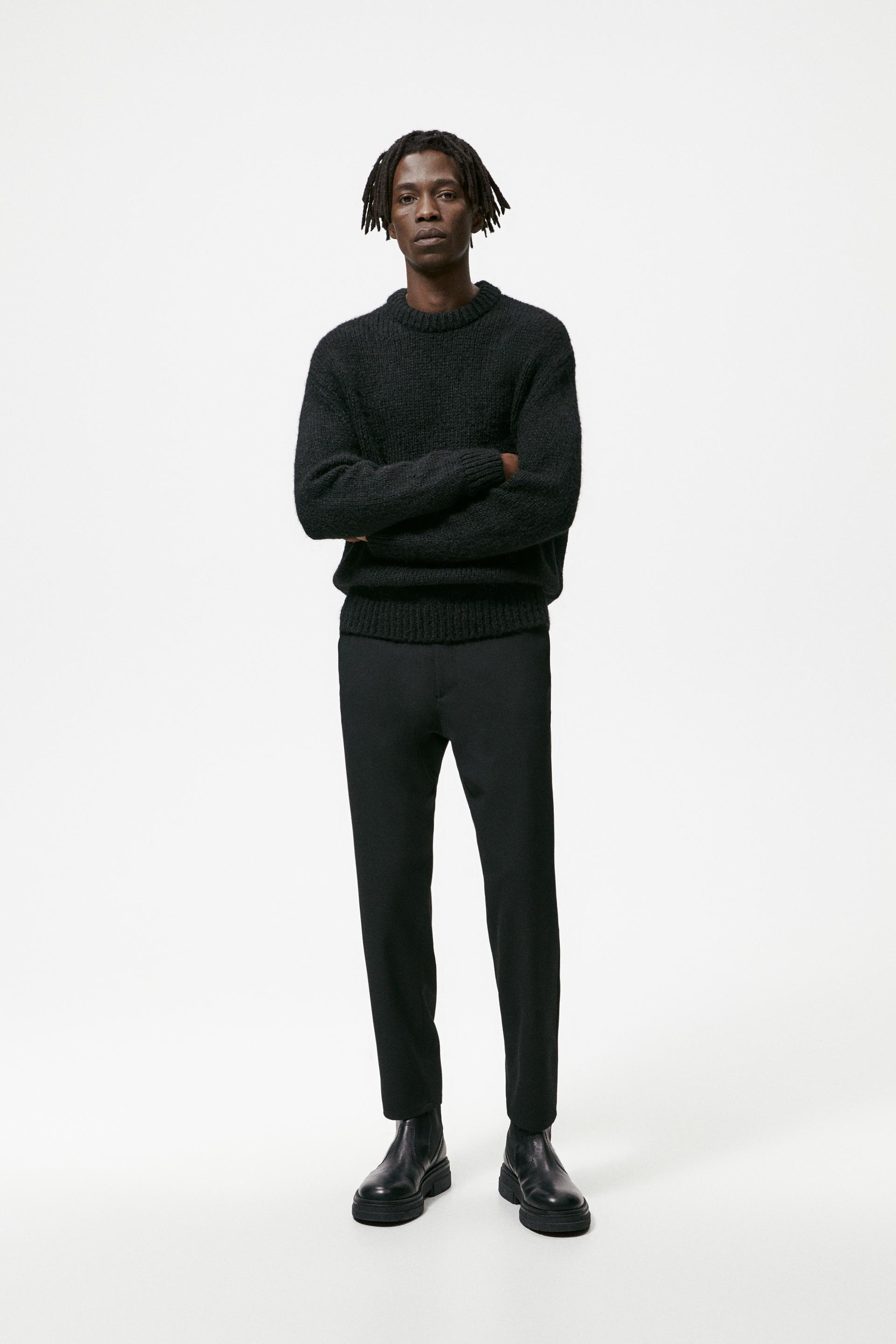 TEXTURED COMFORT TROUSERS - Grey | ZARA 