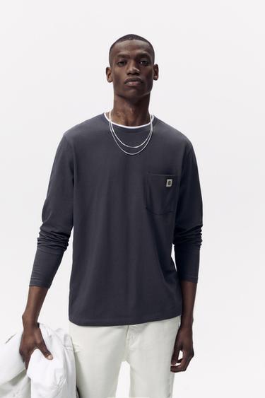 Camisetas Manga Larga Hombre | ZARA Chile