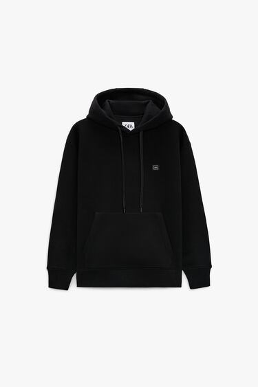 HOODIE WITH LOGO PATCH