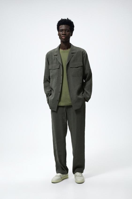 PYJAMA SHIRT - Khaki | ZARA Australia