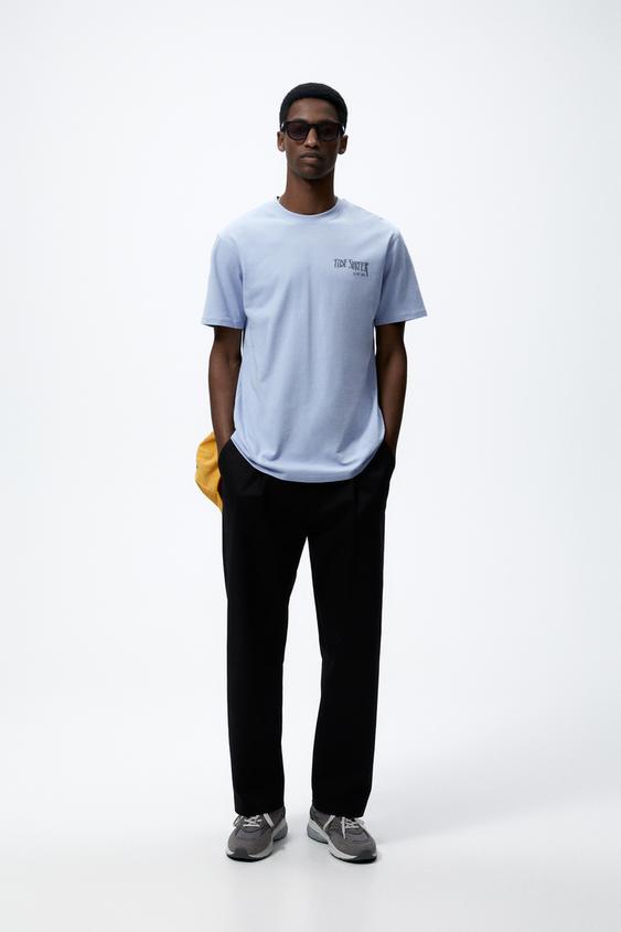 T-SHIRT WITH CONTRAST PRINTS - Light 