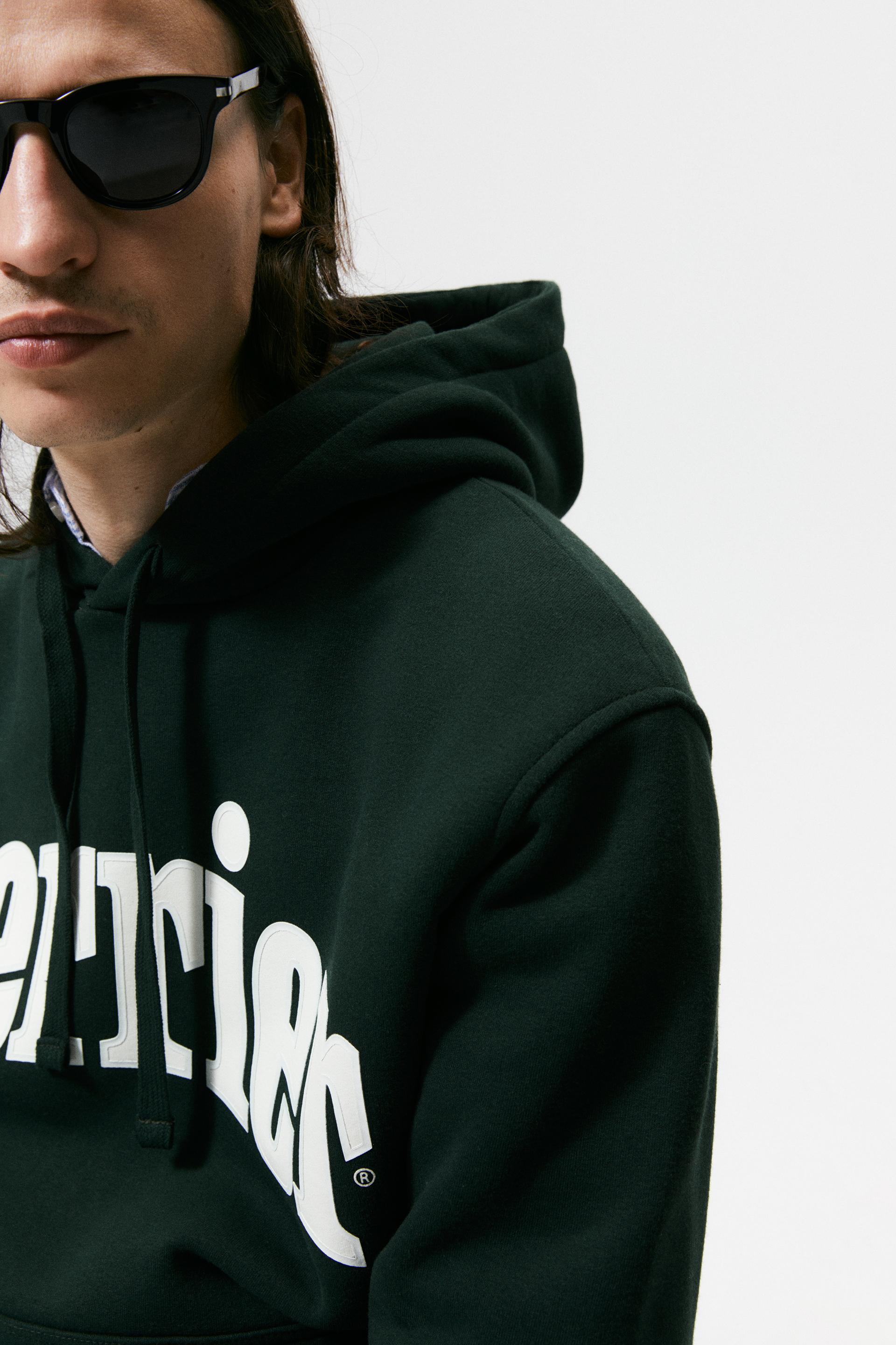 SUDADERA CAPUCHA PERRIER ™ NESTLÉ S.A - Verde claro | ZARA Chile