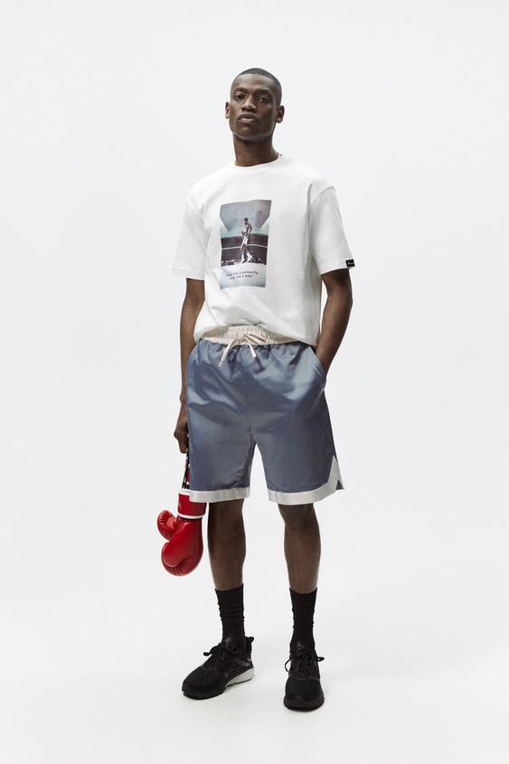 MUHAMMAD ALI © PRINT T-SHIRT - Oyster 