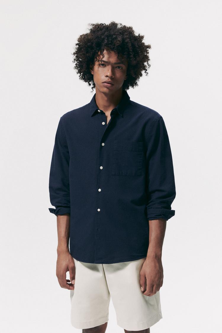 TAILORED SHIRT - Navy blue | ZARA Australia