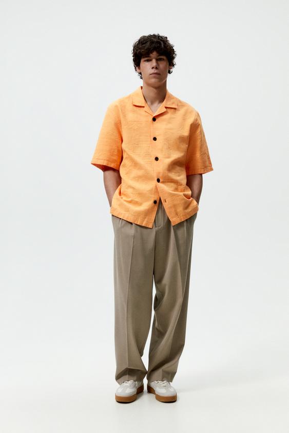 JACQUARD SHIRT - Orange | ZARA South Africa