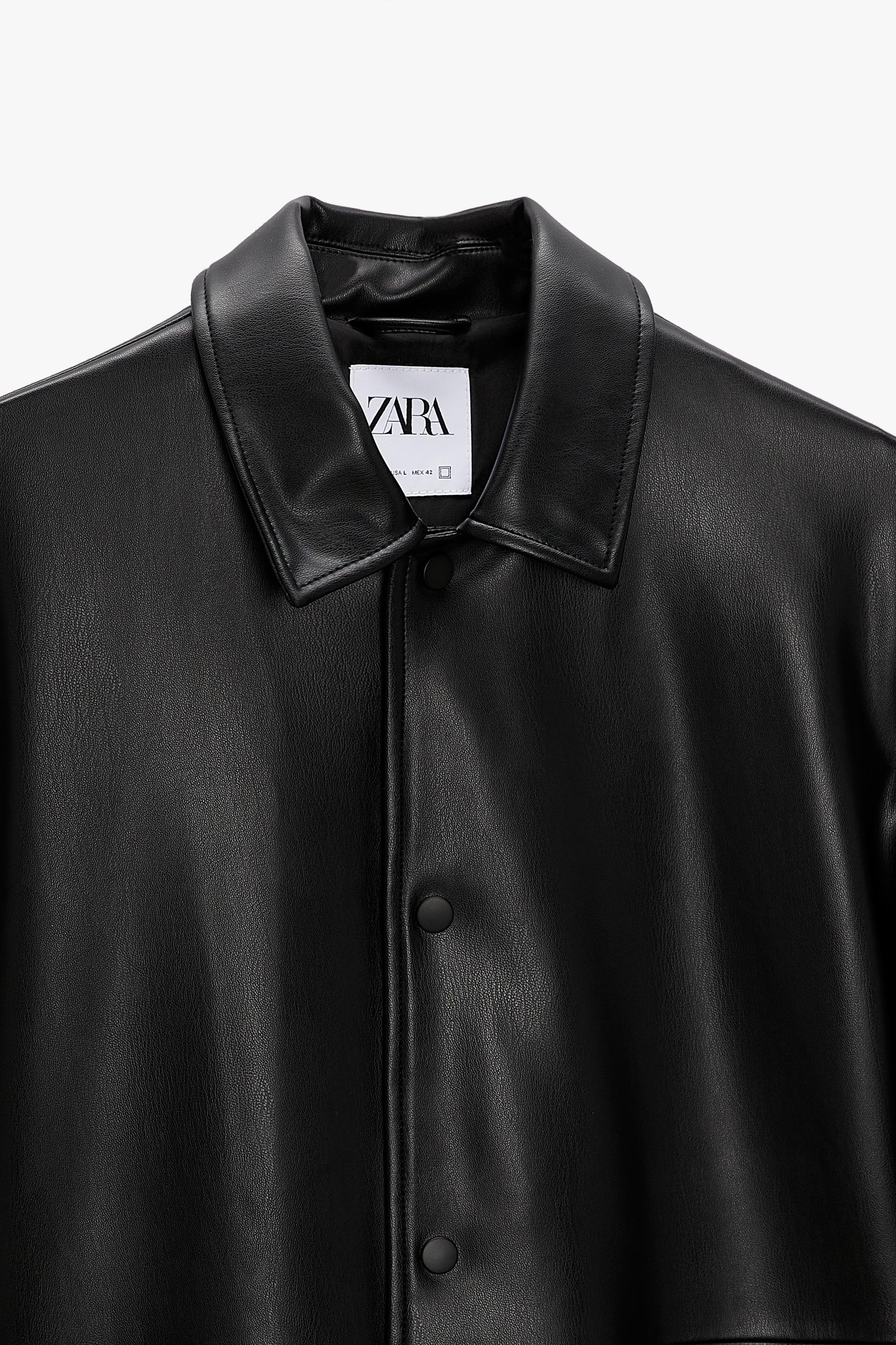 FAUX LEATHER JACKET - Black | ZARA 