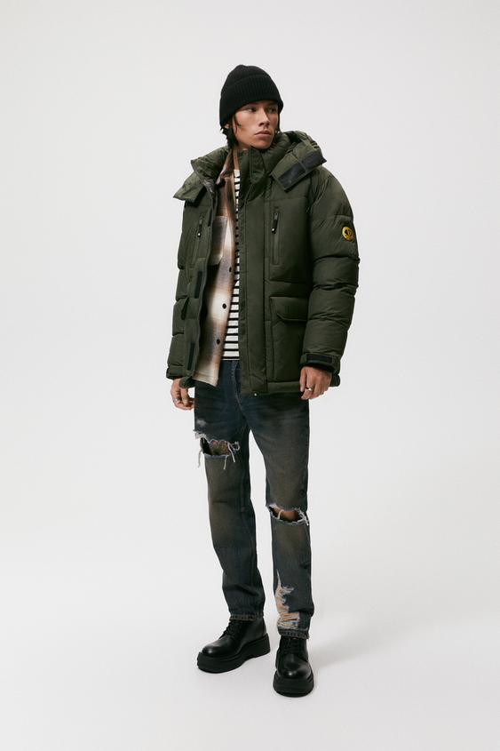CAZADORA ACOLCHADA WATER REPELLENT - Khaki | ZARA Chile