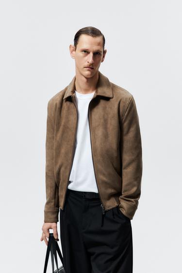 leather jackets zara mens