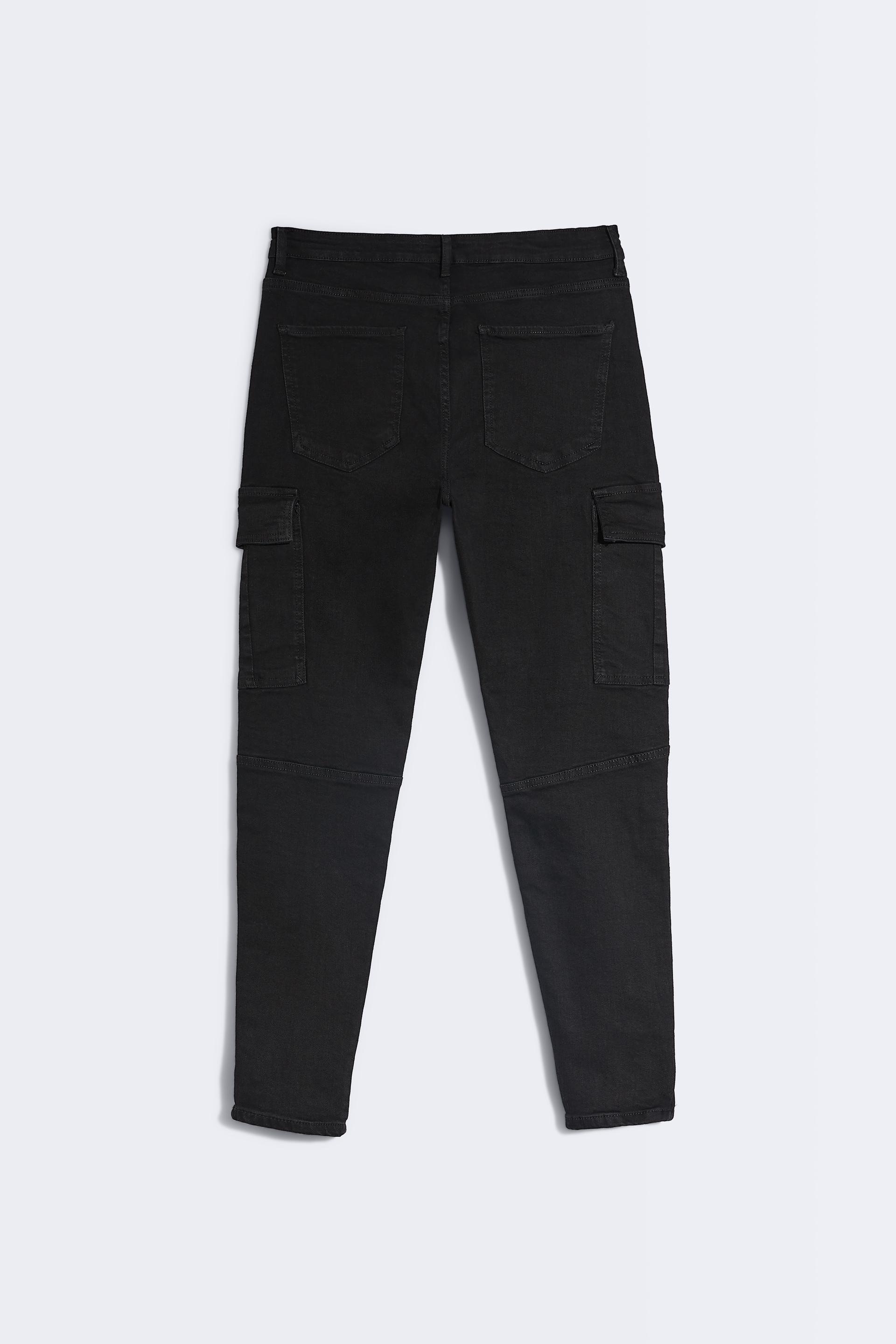 DENIM CARGO JEANS - Black | ZARA Australia