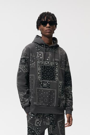 zara moletom com capuzs men