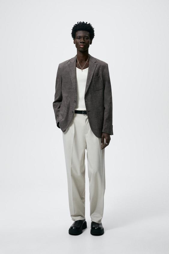 BLAZER ESTRUCTURA CRUZADA - Multicolor | ZARA España