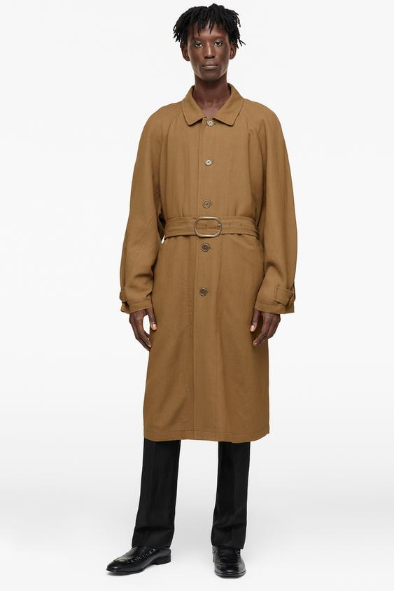 Oversize Trench Coat Limited Edition Dark Camel Zara Australia Oversize Trench Coat Limited Edition, Zara Mens Orange Trench Coat