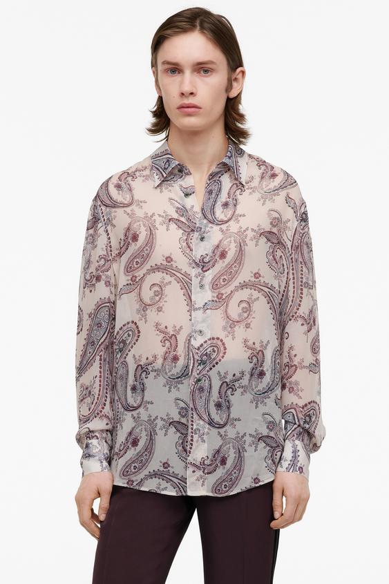 zara shirt with tie