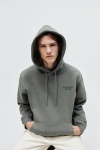 supreme rib hooded sweatshirt