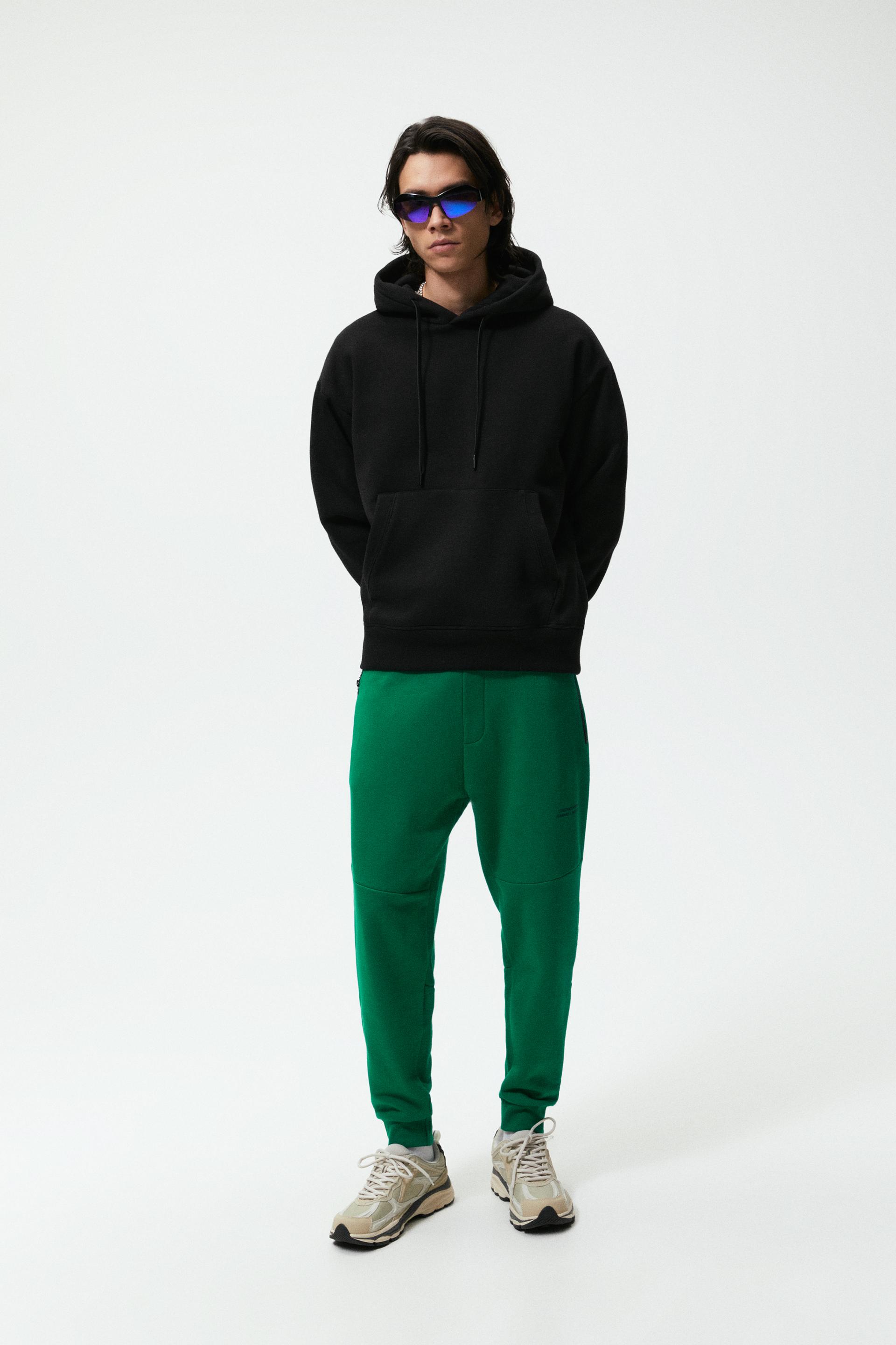 JOGGERS WITH ZIPS - Green | ZARA Australia