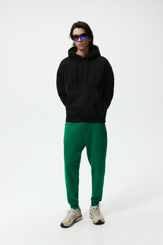 JOGGERS WITH ZIPS - Green | ZARA Australia