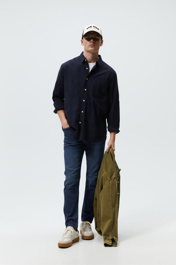 PREMIUM SLIM FIT JEANS - Blue | ZARA Australia