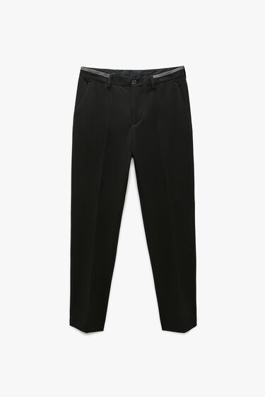 SLIM FIT CONTRAST TROUSERS