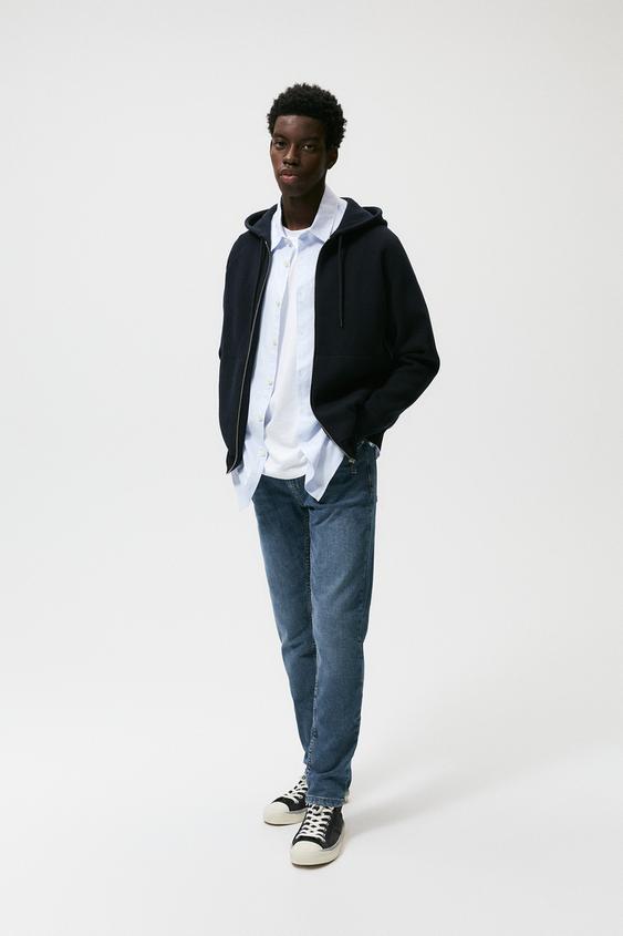 BASIC SLIM FIT JEANS - Mid-blue | ZARA New Zealand