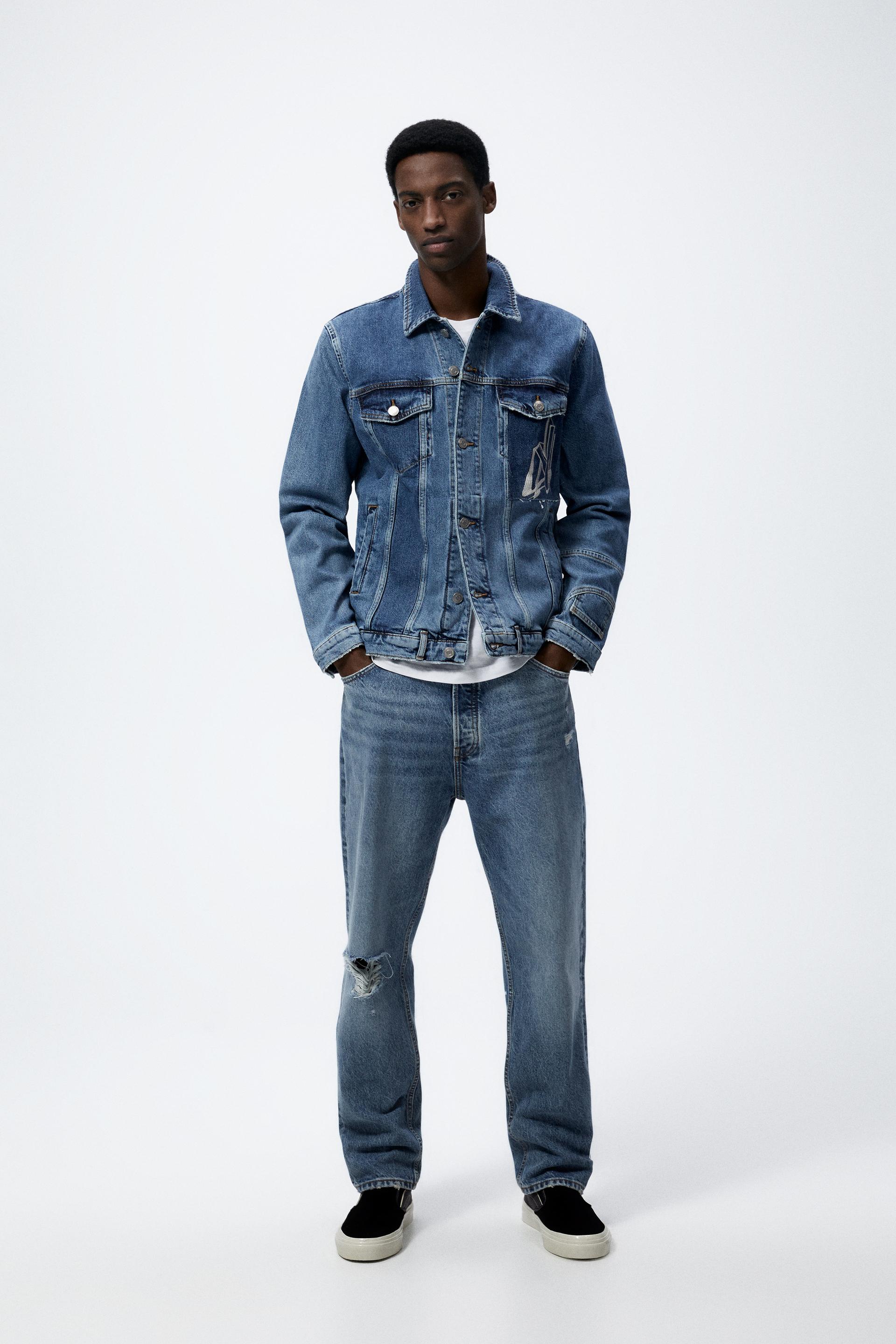 REWORKED DENIM JACKET - Blue | ZARA 