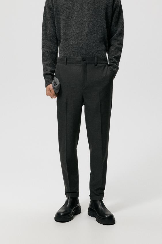 TEXTURED JOGGER WAIST TROUSERS 