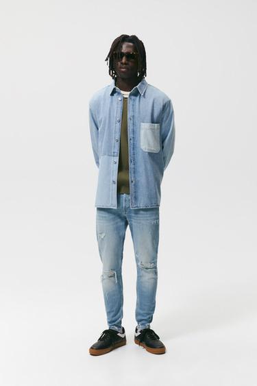 Pantalones vaqueros rotos de Jeans para Hombre de Zara | FASHIOLA.mx