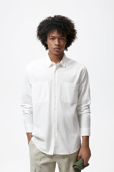 LYOCELL - COTTON SHIRT WITH POCKETS