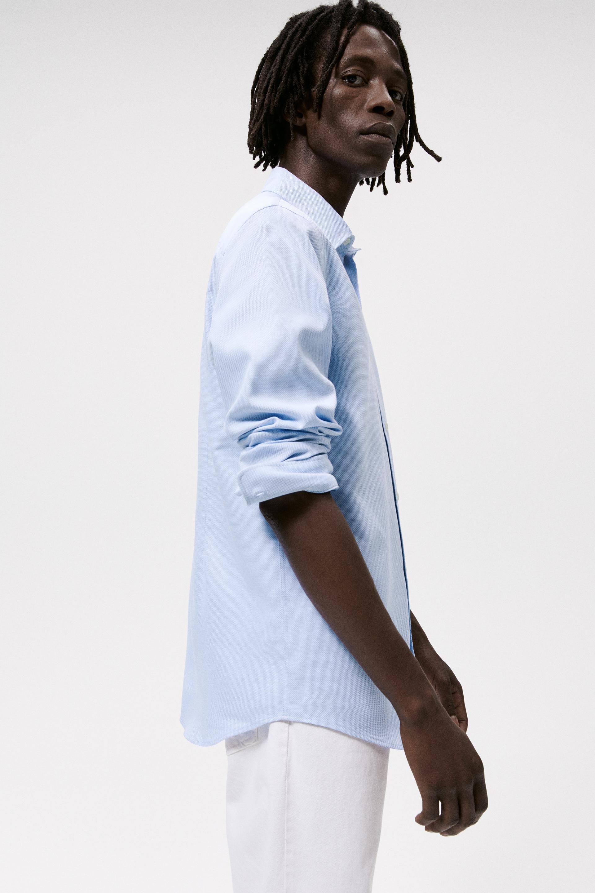 Zara EASY CARE TEXTURED SHIRT 