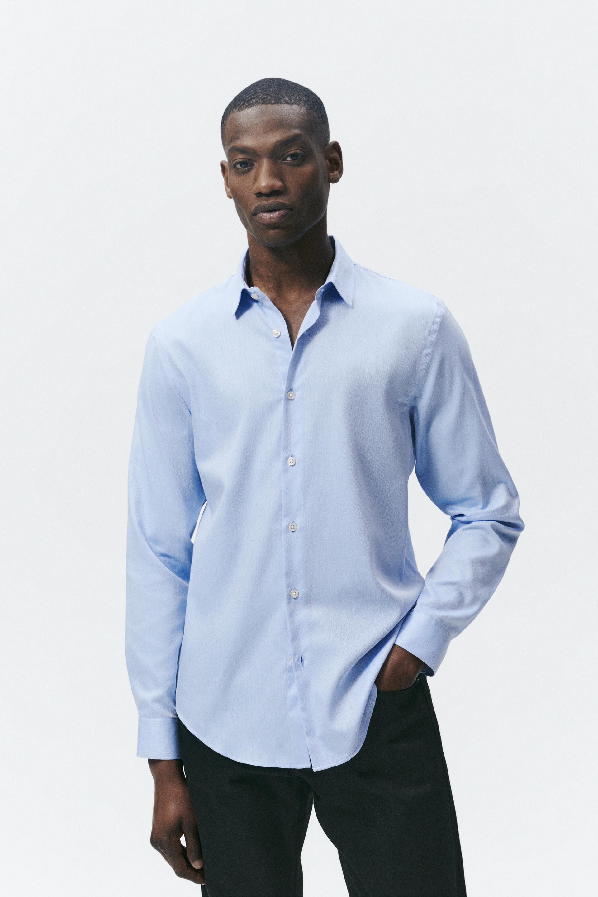 zara striped short sleeve shirt