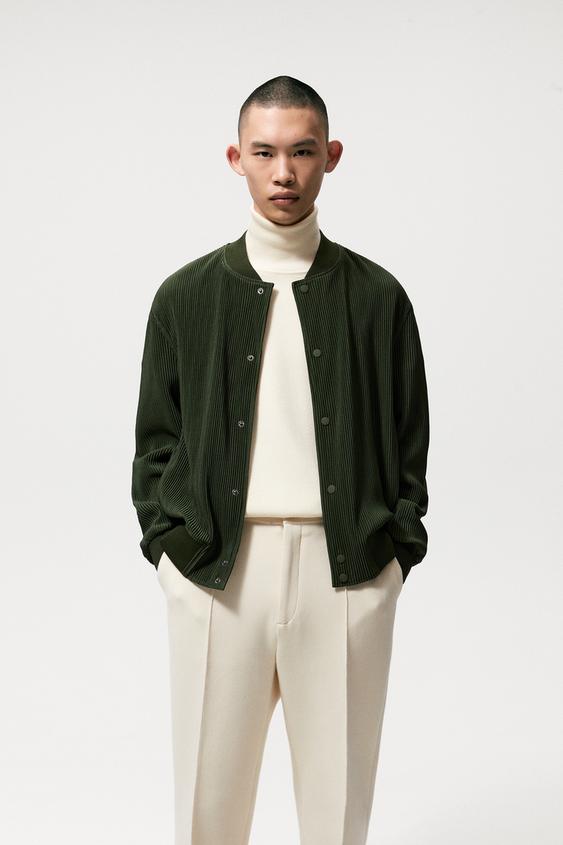 zara olive bomber jacket
