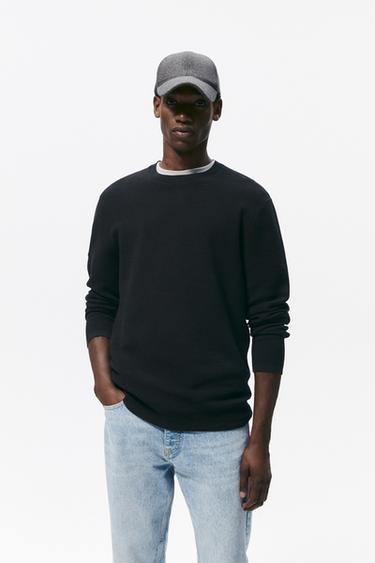 zara half sweater