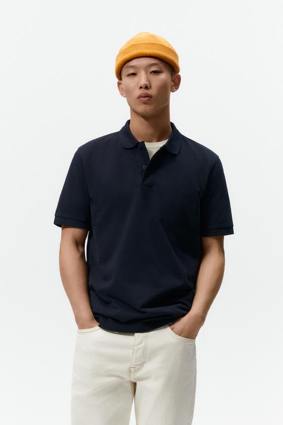 POLO SHIRT - Navy blue | ZARA Australia