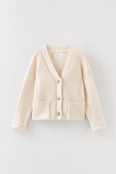 KNIT CARDIGAN WITH POCKETS